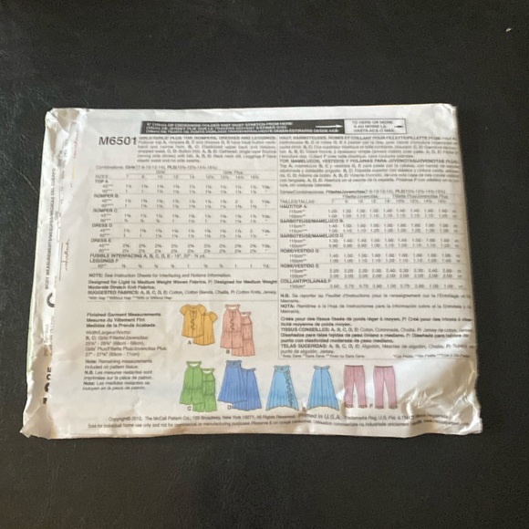 McCall's 6501 uncut sewing pattern - Picture 2 of 4